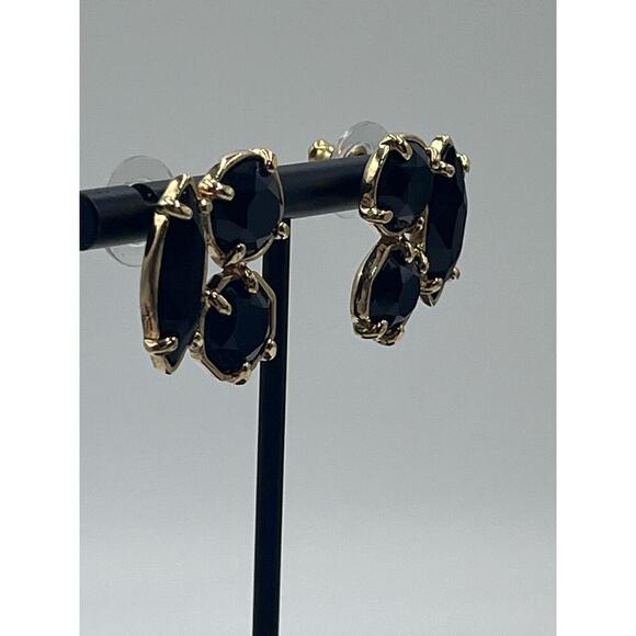Kate spade New York Desert Stone Cluster Black Glass Gold Tone Stud
Earrings - Picture 6 of 14